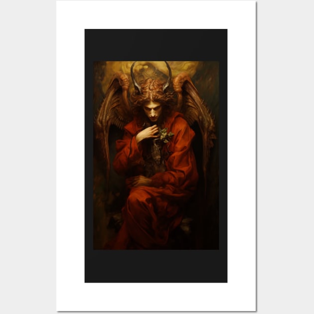 Lucifer, the fallen Demon Angel Wall Art by ARTificial42